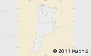 Classic Style Map of MOYALE, single color outside