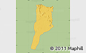 Savanna Style Map of MOYALE, single color outside