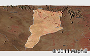 Satellite Panoramic Map of MOYALE, darken