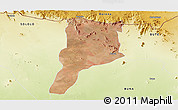 Satellite Panoramic Map of MOYALE, physical outside