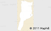 Classic Style Simple Map of MOYALE, single color outside