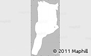Gray Simple Map of MOYALE, single color outside