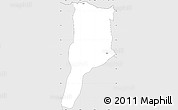 Silver Style Simple Map of MOYALE