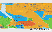 Political Panoramic Map of MARSABIT