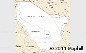 Classic Style Simple Map of MARSABIT