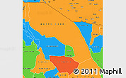 Political Simple Map of MARSABIT