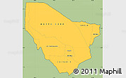 Savanna Style Simple Map of MARSABIT, cropped outside