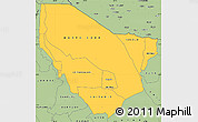 Savanna Style Simple Map of MARSABIT