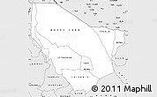 Silver Style Simple Map of MARSABIT