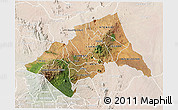 Satellite 3D Map of MERU, lighten