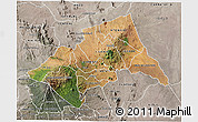 Satellite 3D Map of MERU, semi-desaturated
