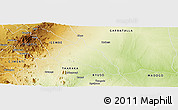 Physical Panoramic Map of MERU NATIONAL PARK