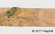 Satellite Panoramic Map of MERU NATIONAL PARK