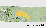 Savanna Style Panoramic Map of MERU NATIONAL PARK