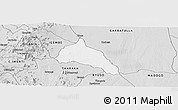 Silver Style Panoramic Map of MERU NATIONAL PARK