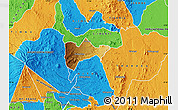 Physical Map of S.IMENTI, political outside