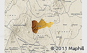 Physical Map of S.IMENTI, shaded relief outside