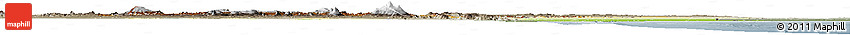 Physical Horizon Map of Kenya, semi-desaturated