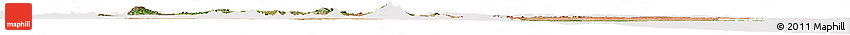 Satellite Horizon Map of Kenya, cropped outside
