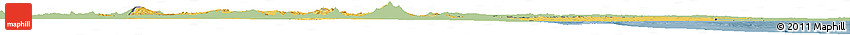 Savanna Style Horizon Map of Kenya, single color outside