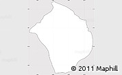 Silver Style Simple Map of DADAAB, cropped outside