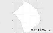 Silver Style Simple Map of DADAAB, single color outside