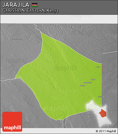 Physical 3D Map of JARAJILA, desaturated