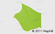 Physical 3D Map of JARAJILA, single color outside