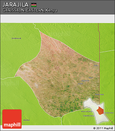 Satellite 3D Map of JARAJILA, physical outside
