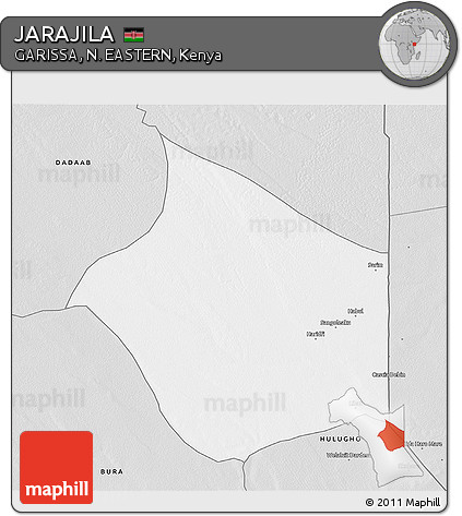 Silver Style 3D Map of JARAJILA