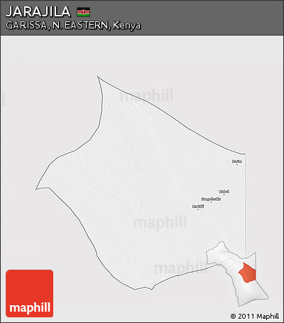Silver Style 3D Map of JARAJILA, single color outside