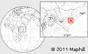 Blank Location Map of JARAJILA, highlighted parent region, within the entire country