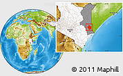 Physical Location Map of JARAJILA, highlighted country, highlighted grandparent region