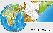 Physical Location Map of JARAJILA, highlighted country, highlighted parent region