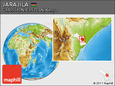 Physical Location Map of JARAJILA, highlighted parent region