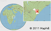 Savanna Style Location Map of JARAJILA, highlighted parent region