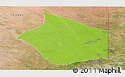 Physical Panoramic Map of JARAJILA, satellite outside