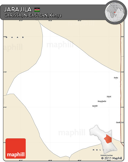 Classic Style Simple Map of JARAJILA