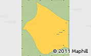 Savanna Style Simple Map of JARAJILA, single color outside