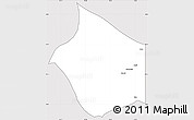 Silver Style Simple Map of JARAJILA, cropped outside
