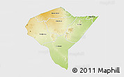 Physical 3D Map of MANDERA, single color outside