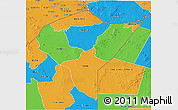 Political 3D Map of MANDERA