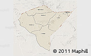 Shaded Relief 3D Map of MANDERA, lighten