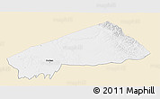 Classic Style 3D Map of BANISSA, single color outside