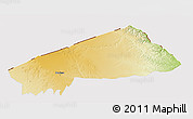 Physical 3D Map of BANISSA, cropped outside