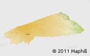 Physical 3D Map of BANISSA, single color outside