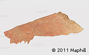 Satellite 3D Map of BANISSA, cropped outside