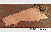 Satellite 3D Map of BANISSA, darken