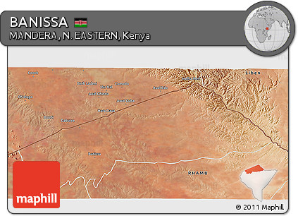 Satellite 3D Map of BANISSA