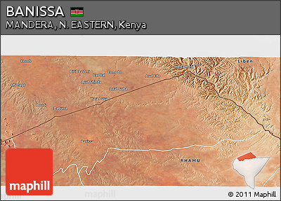 Satellite 3D Map of BANISSA